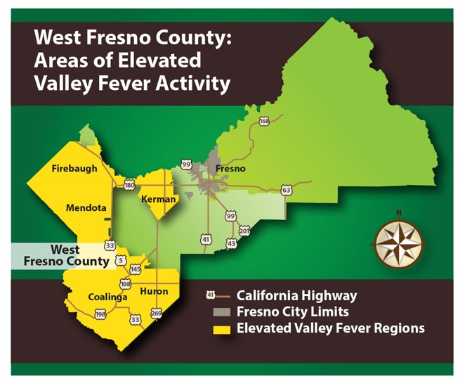 Valley Fever Map