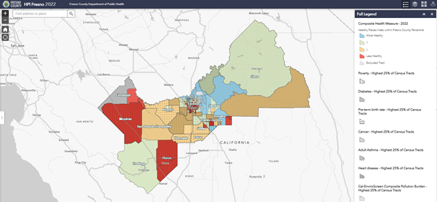 HPI Fresno 2022 map image