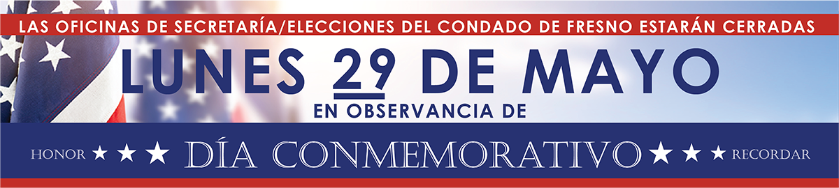 Memorial Day Banner - Spanish