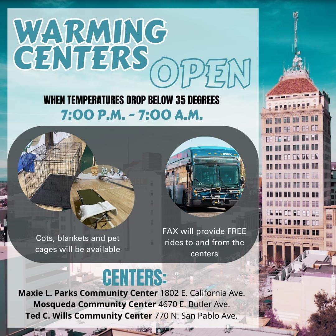Warming Centers Picture of Fresno