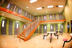 Picture of the inside of a Juvenile Housing Unit