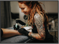 girl tattooist