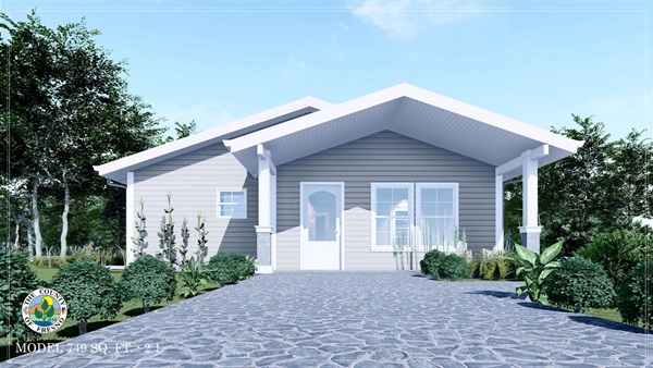 Rendering of 740 sq ft ADU option 2