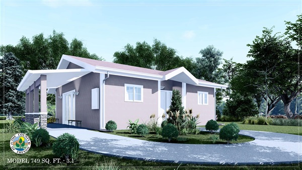 Rendering of 740 sq ft ADU option 3
