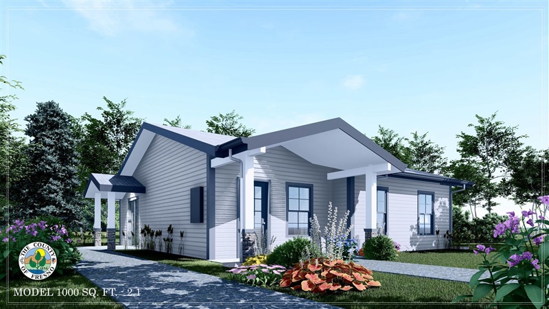 Rendering of Option 2 for 1000 sq ft plan.