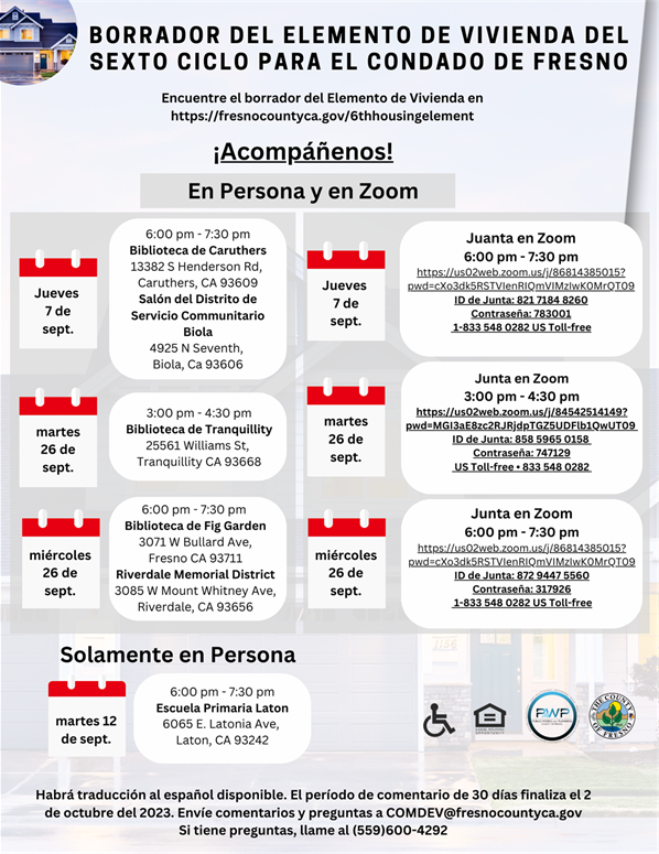 Draft 6thCycle Housing Element County of Fresno