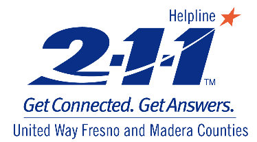 Logo for 211 United Way for Fresno and Madera Counties