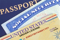passport, social security card, and government ID card