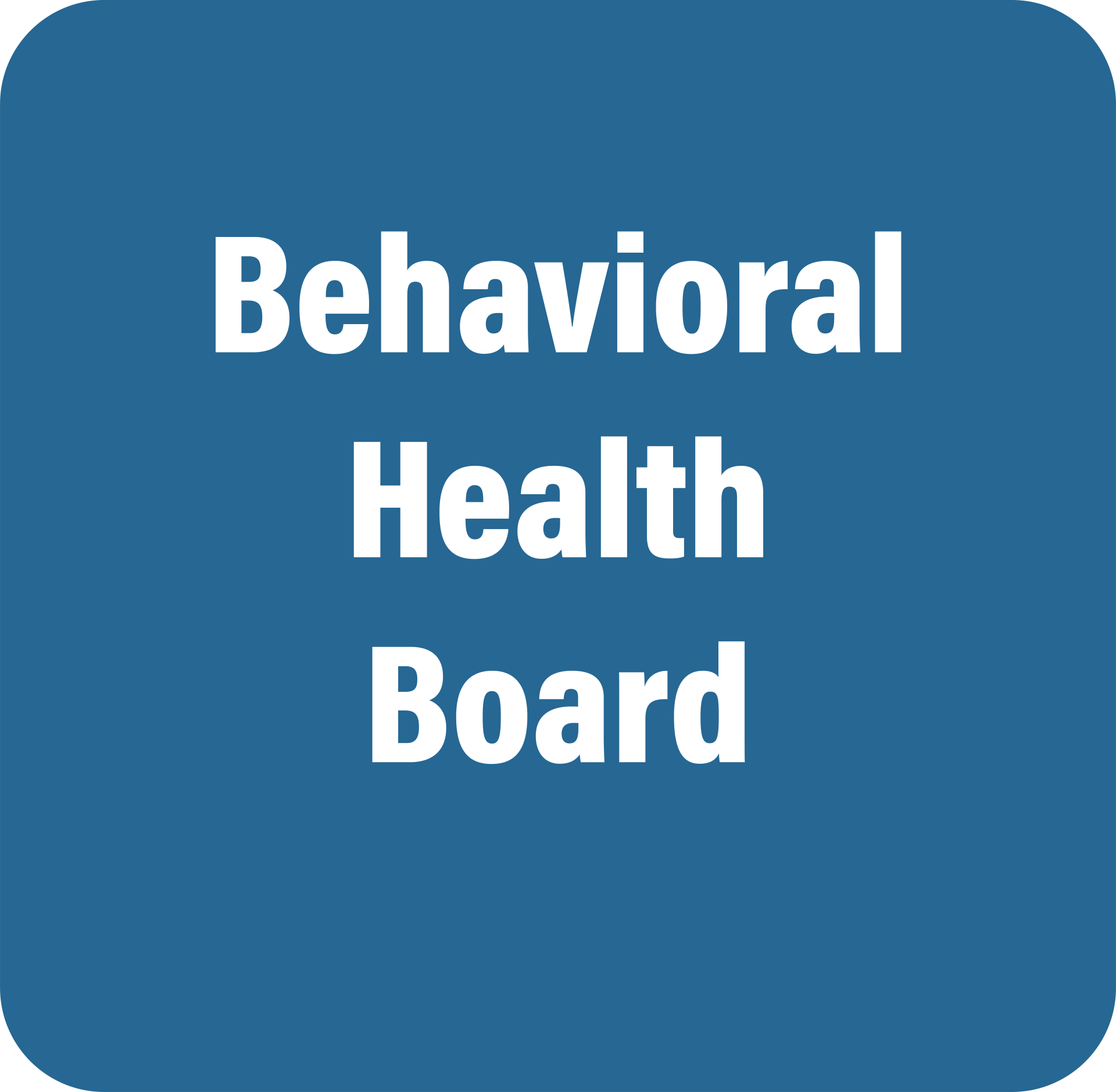 Behavioral Health Board Button