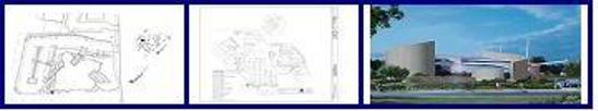 Building Plans and side view of building